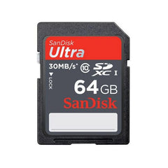 64GB Class 10, Ultra SDXC UHS-I Memory Card, 30 MB/s Read Speed