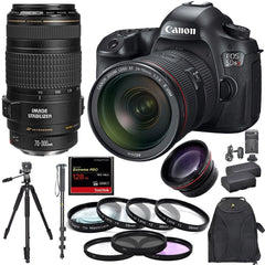 Canon EOS 5DS R 24-70mm f/2.8 70-300mm 128GB CF Pro Combo