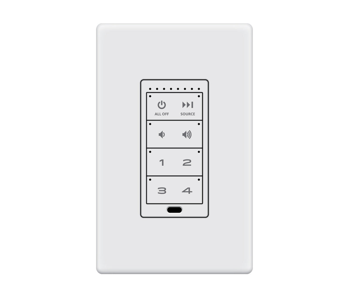 In-Wall Keypad for Mirage Audio Systems