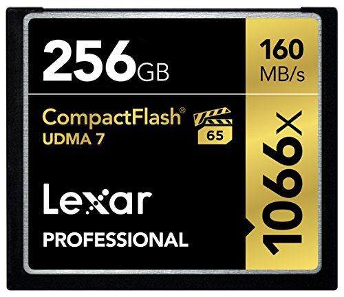 Lexar Professional 1066 x 256GB VPG-65 CompactFlash card (Up to 160MB/s Read) LCF256CRBNA1066