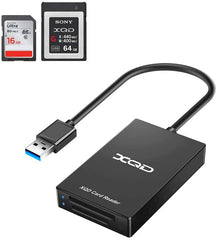XQD Card Reader, USB3.0 XQD/SD Card Reader Dual Slot Memory Card Reader